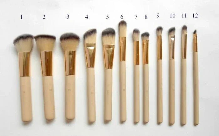 swift mart Couture 12 Piece Brush Set - Branded Cosmetics - Studded Box